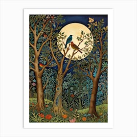 William Morris Birds In The Forest Art Print