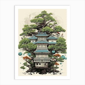 Bonsai Tree Japanese Style 7 Art Print