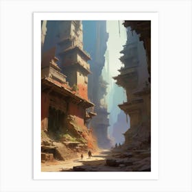 City In The Desert Art Print