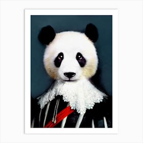 Sweet Aristocrate Benji Panda Pet Portraits Art Print