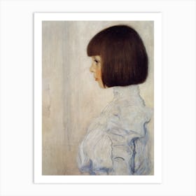 Helene Klint Girl In A White Dress Art Print