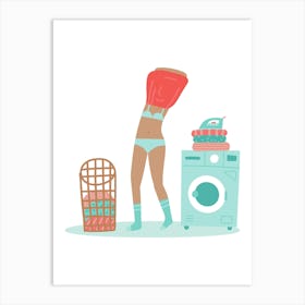 Art print, wallart, laundry basket..209 Art Print