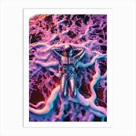 Waporwave Astronaut 1 Art Print