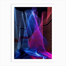 Abstract Light Painting 3 Art Print