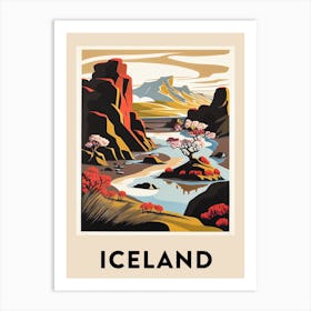 Iceland 4 Vintage Travel Poster Art Print