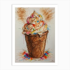 Ice Cream 8 Art Print