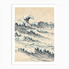 Great Wave Off Kanagawa 2 Art Print