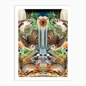 Owls In The Forest Art Print