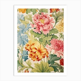 Floral Wallpaper 57 Art Print