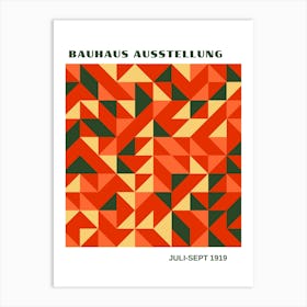 Bauhaus Orange Exhibition 12 Art Print