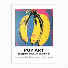 Bananas Pop Art 1 Art Print