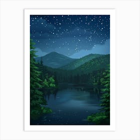 Night In The Forest 7 Art Print