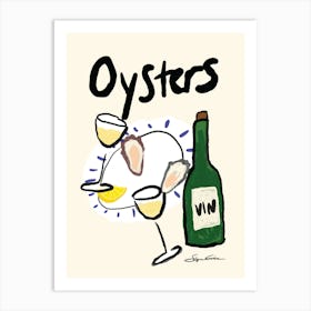 Oysters Art Print