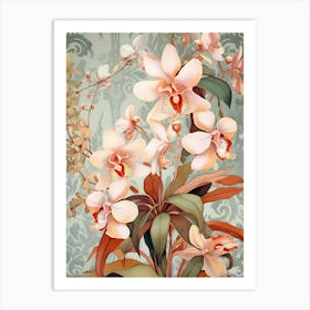 Orchids In A Vase Art Print