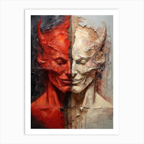 Devils And Angels Art Print