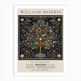 William Morris Prints Christmas Tree Of Life Gift Winter Vintage Art Print