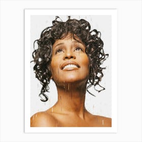 Whitney Houston 80s Art Print