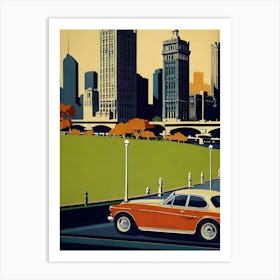 Melbourne Vintage Poster 04 Art Print