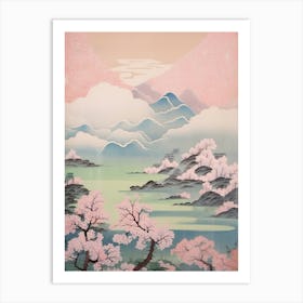 Mount Mitake In Tokyo, Japanese Landscape 6 Art Print