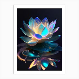 Early Lotus Holographic 2 Art Print