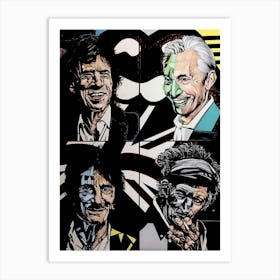 Rolling Stones band music Art Print