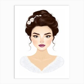 Portrait Of A Bride Art Print