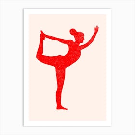 Red Figure Movement 6 Art Print