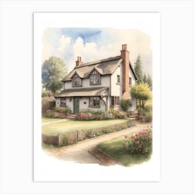 Cottage House Art Print