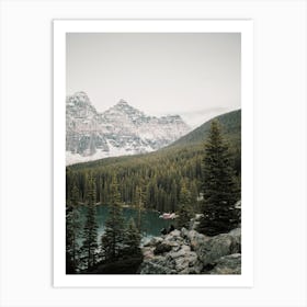 Mountain Forest Scenery Art Print