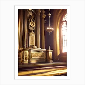 Altar In A Church Art Print