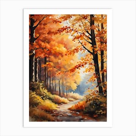 Autumn In The Woods 8 Art Print