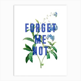 Forget Me Not Art Print