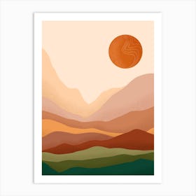 Minimalist Sunset Art Print