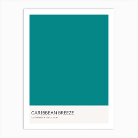 Caribbean Colour Block Poster Art Print