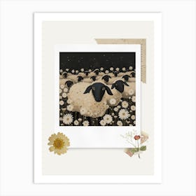 Scrapbook Sheep Fairycore Painting 7 Art Print