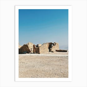 Ruins in Masada Art Print