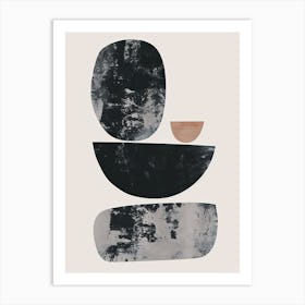 Bassein Stone Park Bauhaus Minimalist Art Print