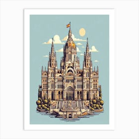 Barcelona Palace Art Print