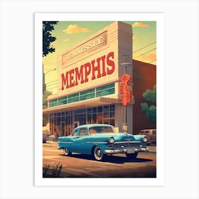 Memphis Tennessee Travel Musical Art Print