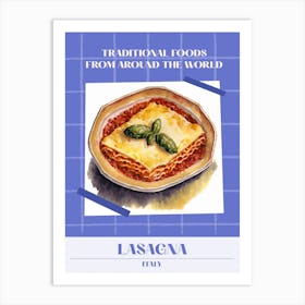 Lasagna Italy 2 Foods Of The World Art Print
