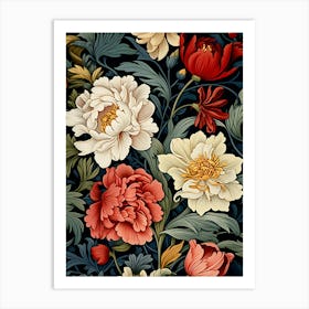 Peonies Wallpaper 10 Art Print