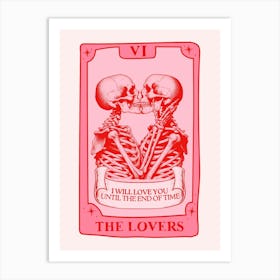 The Lovers Tarot Art Print