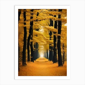 Autumn Path 1 Art Print