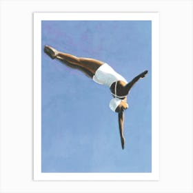 Criss Cross High Diver Art Print