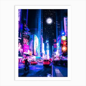 Moon City Art Print