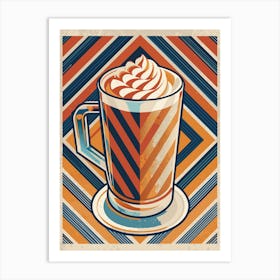 Retro Coffee Cup Art Print