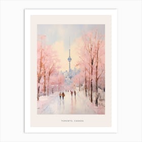 Dreamy Winter Painting Poster Toronto Canada 2 Art Print