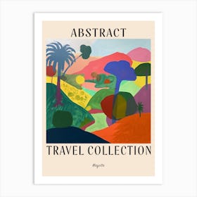 Abstract Travel Collection Poster Mayotte 3 Art Print