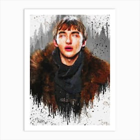 Bran Stark Game Of Thrones Painting Art Print