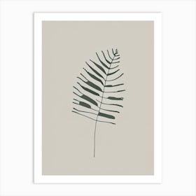 Rock Cap Fern Simplicity Art Print